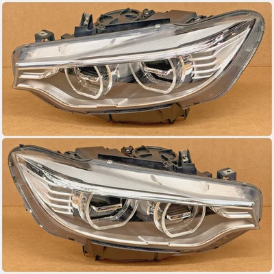 ✨COMPLETE! 2014-2017 BMW 4-SERIES LEFT & RIGHT ADAPTIVE LED HEADLIGHT SET OEM Foto 1 de 4