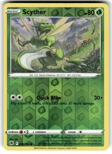 Scyther (005) 005/189 - SWSH10: Astral Radiance Reverse Holo Pokemon NM - Picture 1 of 2