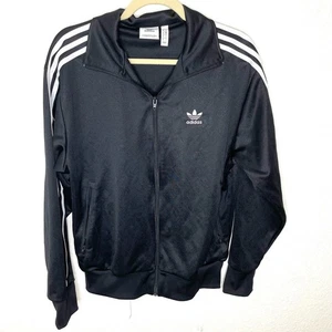 Adidas Black and White Classic Track Jacket size small 90's Y2K Comfy oversized - Picture 1 of 5