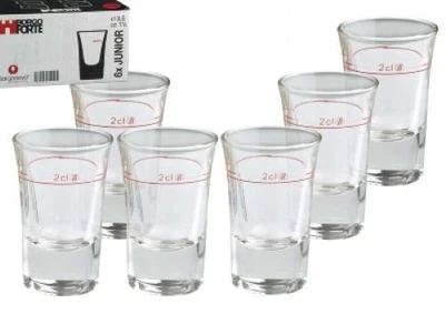 6 x Borgonova Schnapsgläser Stamperl Kurze Stamper Becher Gläser geeicht 2cl MF - Bild 1 von 2
