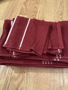 8er Set rote Baumwolltücher | verschiedene Größen Küchengeschirrtücher - Bild 1 von 3