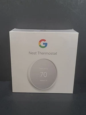 Google Nest Smart Thermostat, Snow - GA01334-US Sealed  - Image 1 of 4