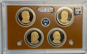 2012-S 4-coin US PRESIDENTIAL DOLLARS PROOF SET. In lens, but NO box or COA. #2 - Picture 1 of 2