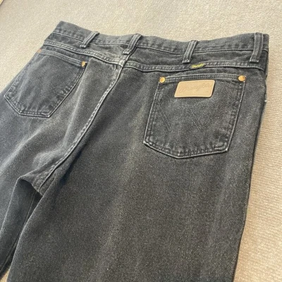 vtg Wrangler Jeans Mens 38 Fits 37x34 936 USA Made Cowboy Slim Faded Western - Imagem 1 de 4
