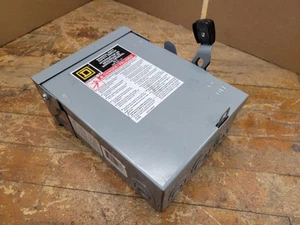 Square D DU322RB Non-fusible Disconnect Switch 60A 240V 3P Rainproof - Picture 1 of 17