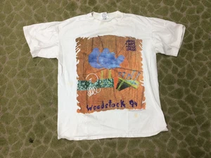 Vtg Woodstock 94 Concert Saugerties NY T-Shirt Size LARGE Made in USA - Picture 1 of 7