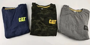 Bulk 3 x CAT Trademark Workwear Long Sleeve T-Shirt Mens Caterpillar Size XL - Picture 1 of 13
