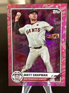 2025 Topps All-Star Game Pink Foil #29 Matt Chapman /250 - Picture 1 of 3