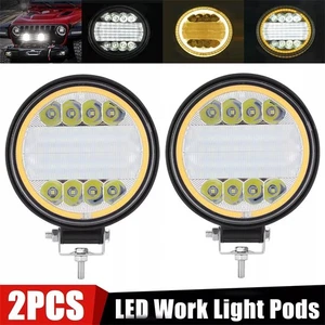 2X 4.5inch 72W LED Work Light Bar Flood Spot Combo Pods Offroad Driving Fog L ON - Picture 1 of 9