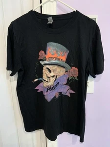 T-shirt teschio fumo veleno taglia M Gildan nera - Foto 1 di 6