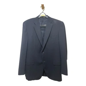 Canali Blazer Sport Coat Wool Two Button Navy Blue Size 58 - Picture 1 of 8