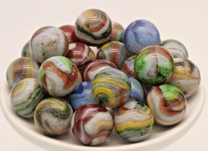 25 D.A.S Alley Silverback Marbles, Mint - Picture 1 of 6