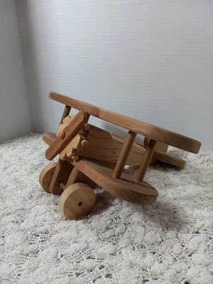 Vintage Wooden Handmade 1900s Style Air Plane Toys, Collectors Display Colletion - Image 1 of 4