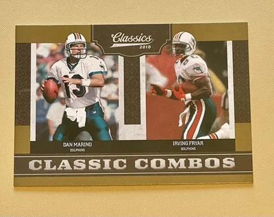 2010 PANINI CLASSICS CLASSIC COMBO DAN MARINO & IRVING FRYAR CARD # 013/100 - Image 1 of 4