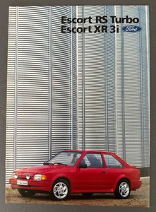 Ford Escort RS Turbo & Escort XR3i 1986 Car Sales Brochure German Edition - Picture 1 of 5