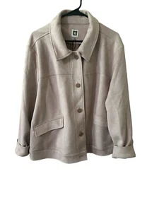 Anne Klein Womens size X-Large XL jacket pink 5 button flap pockets - Picture 1 of 2