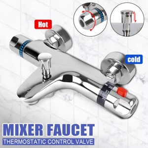 Bathroom Mixing Valve Hot and Cold Mixer Thermostatic Tap Thermostatic Shower Fa - Picture 1 of 12