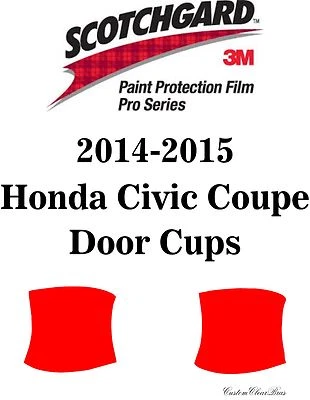 Película de protección de pintura 3M Scotchgard serie Pro para Honda Civic 2014 2015 cupé Foto 1 de 3