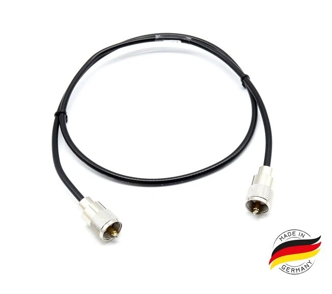 MAAS SSB Aircell 5 beidseitig mit PL Stecker - 100cm Länge / Kabelbrücke