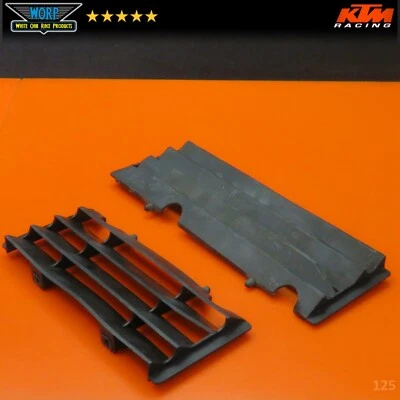 GENUINO OEM 1990 KTM 350 EXC PROTECTORES DE RADIADOR PERSIANAS REJILLAS PARRILLA IZQUIERDA DERECHA Foto 1 de 4