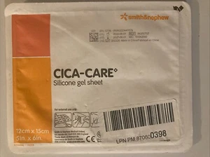 CICA-CARE Silicone Gel Sheet, 5" x 6" FOR SCARS Exp 2027 - Picture 1 of 3