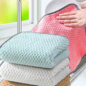 Trapo de toalla de cocina diario antiadherente limpieza con aceite paño engrosado color aleatorio - Imagen 1 de 16