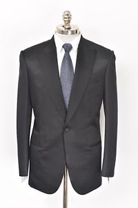NWT BRIONI Seneca Black Silver Nailhead Wool Silk Tuxedo Sport Coat 40 R (EU 50)