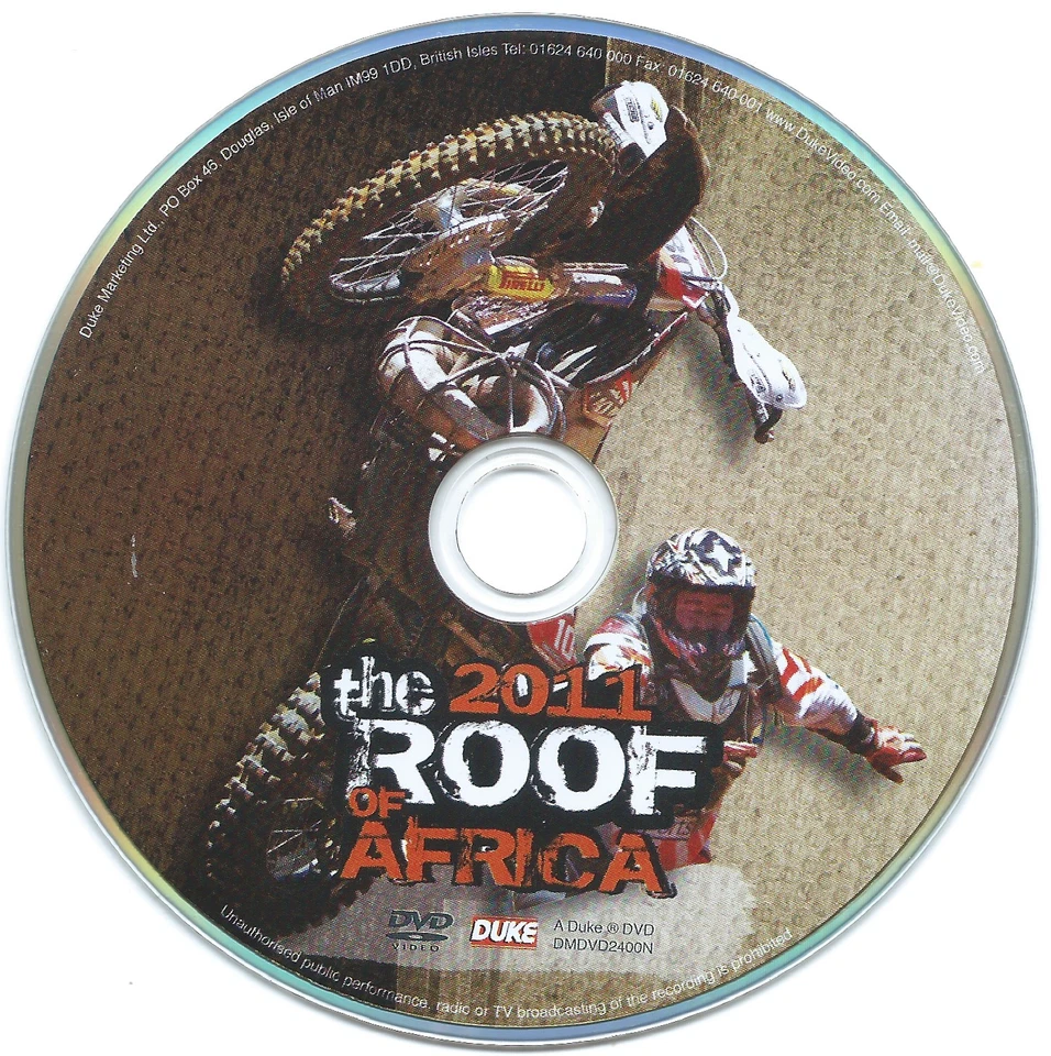 The Roof of Africa 2011 (DVD, 2012) Motorcycle Racing, Just the Disc, FREE SHIP! - Image 1 of 1