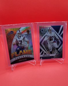 JOSH ALLEN 2020 PANINI PHOENIX SILVER HOLO PRIZM #86 FLAME THROWERS LOT BILLS