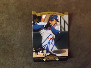 1995 SP Top Prospects Trey Beamon Die Cut Autographed Card