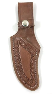 Harrison Saddlery Leder Messer SCHEIDE 4-3/4" feste Klinge mit Druckknopf 11121-P - Bild 1 von 6