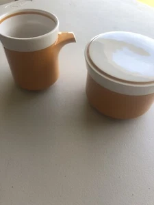 Mikasa Light N Lively Yellow Sugar Bowl with Lid and Creamer D5250 - Picture 1 of 6