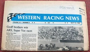 4-13-89 Western Racing News Indy Cars en Phoenix y Kara Hendrick en la portada - Imagen 1 de 1