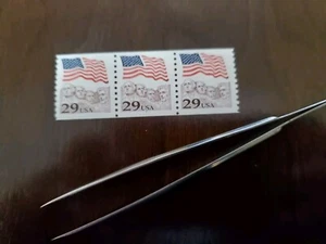 Scott# 2523 Coil Three Stamps With Plate # - Picture 1 of 2