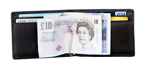 RFID Shielded Slim Money Clip Wallet Protects Against Electronic Pick Pocketing - Picture 1 of 7