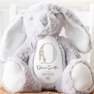 Personalisierter neuer Baby Teddy, personalisiertes neues Babygeschenk, neues Baby Junge Geschenk - Bild 1 von 5