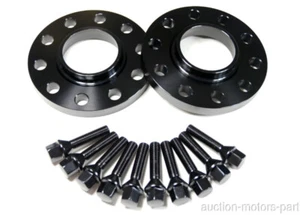 Black 15mm Hubcentric Wheel Spacers Adapter Fit 5 Series BMW 528e E28 Year 1988 - Picture 1 of 7