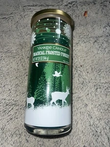 Yankee Candle Magical Frosted Forest Large Jar Candle Round 20oz Deer Tall - Picture 1 of 6