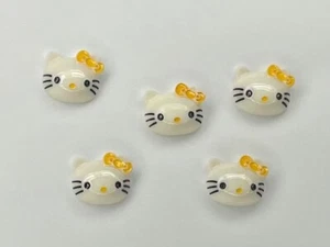 10pcs Yellow Bow Hello Kitty Nail Charms - Picture 1 of 1