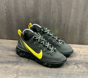 Nike React Element Oregon Ducks Sneakers  Men's Size 10 CK4797-300 Green