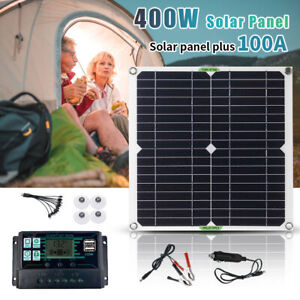 400 Watt 12 Volt Solar Set Solaranlage Inselanlage Garten Camping Solarmodul DE