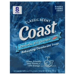 Refreshing Deodorant Soap Bar - 8 Bars - Thick Rich Lather Leaves Your Body Feel - Picture 1 of 1
