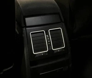 D Skoda Yeti Chrom Rahmen für Lüftung hinten - Edelstahl poliert - Bild 1 von 2