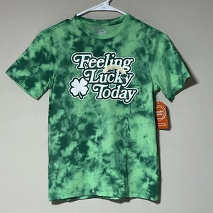 Wonder Nation Boys “Feeling Lucky” St Patrick’s Day T-shirt Size L (10-12). NWT! - Picture 1 of 5