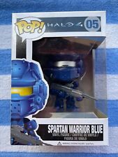 Funko Pop! Halo 4 Spartan Warrior Blue Figure #05 w/hard protector