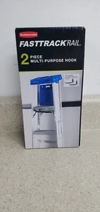 Garage FastTrack Rail Multi-Purpose Hook Bundle 2-Pack Satin Nickel - Picture 1 of 7