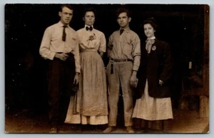 RPPC Family Picture Real Photo Postcard c1915 - Picture 1 of 2