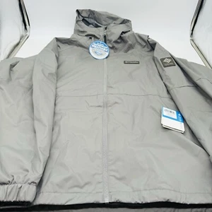 Chaqueta Columbia Helvetia Heights para hombre 1X con capucha / cremallera / impermeable para hombre - Imagen 1 de 15