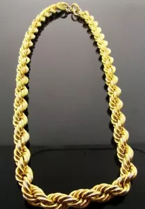 LATÓN VINTAGE 8mm. COLLAR GRUESO LIGERO CUERDA ESLABÓN SOLDADO CADENA 18" 3211 - Imagen 1 de 1