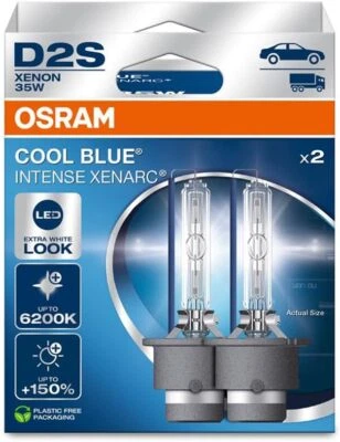 OSRAM D2S XENARC COOL BLUE® INTENSE (NEXT GEN) Duo Box Xenon Brenner 6200K +150% - Bild 1 von 3